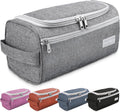 Hanging Travel Toiletry Bag for Men, Dopp Kit - Gray | Hanging Hook, Water-Resistant Lining, Zip & Mesh Pockets; Men'S Dopp Kit for Travel, Gym, Hotel & Bathroom
