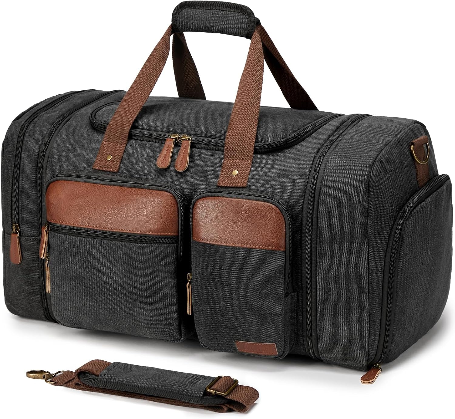 Canvas Duffle Bag for Travel 50L Expandable, Weekend