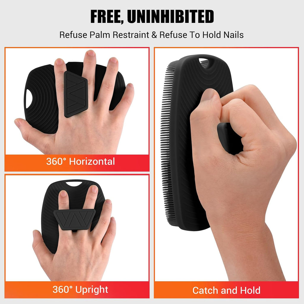 Silicone Bdoy Scrubber -Anti Zinc Infused-Exfoliating Shower Brush | Highly Elastic Bristles Exfoliator Silicone Shower Scrubber for Body,Cellulite Reduction,Blood Circulation-Black