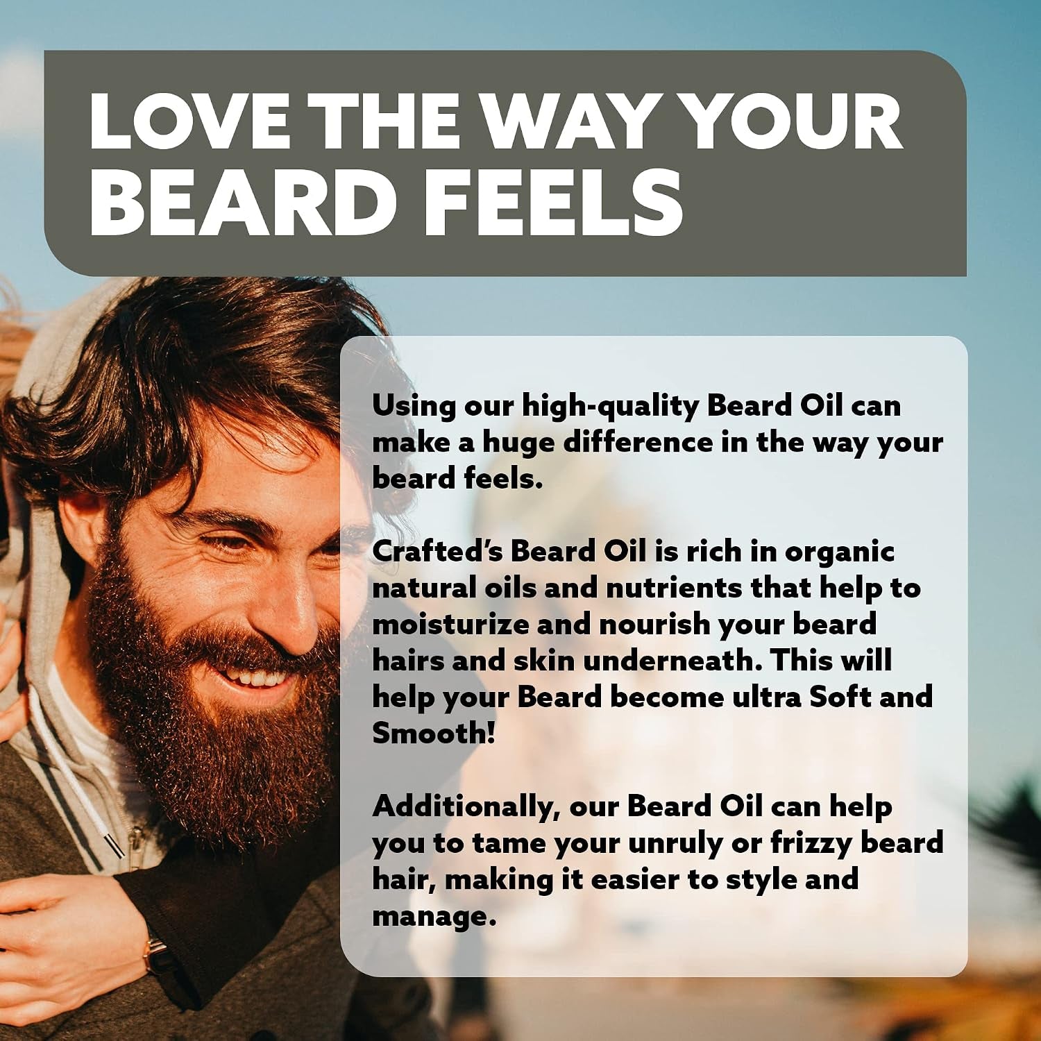 Beard Oil by  - Beard Oil Conditioner - Leave Your Beard Feeling Amazing - All Natural Ingredients - No Residue - Mustache Oil - 1Oz - Made in the USA (Cedar Leather)